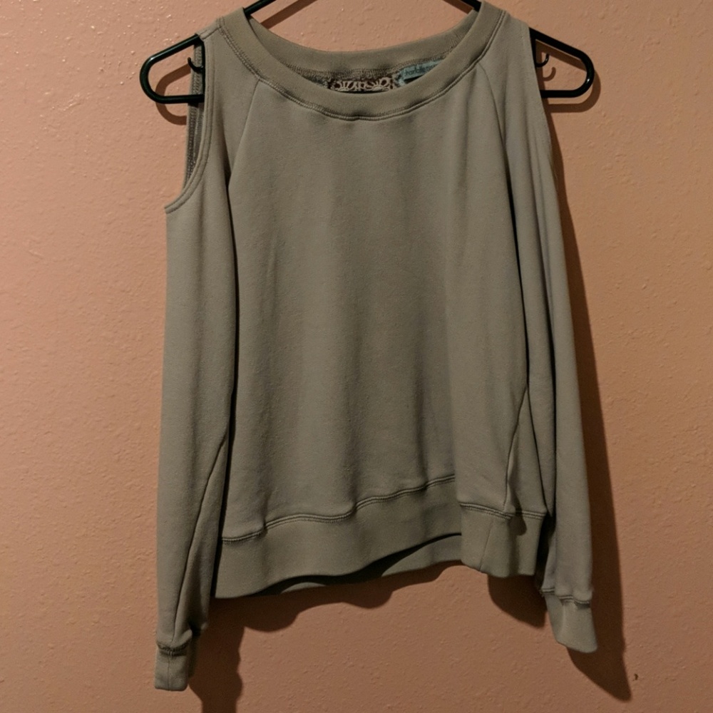 Open shoulder sweater
